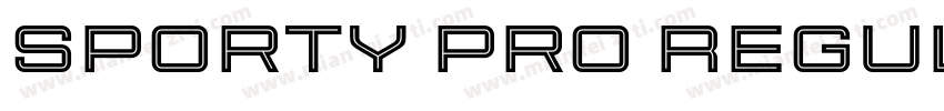 Sporty Pro Regular XP字体转换